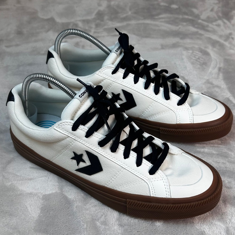 Converse Sport‎ Casual Ox Sneakers Mens 10.5 Womens 12 Vintage White A13787C NEW